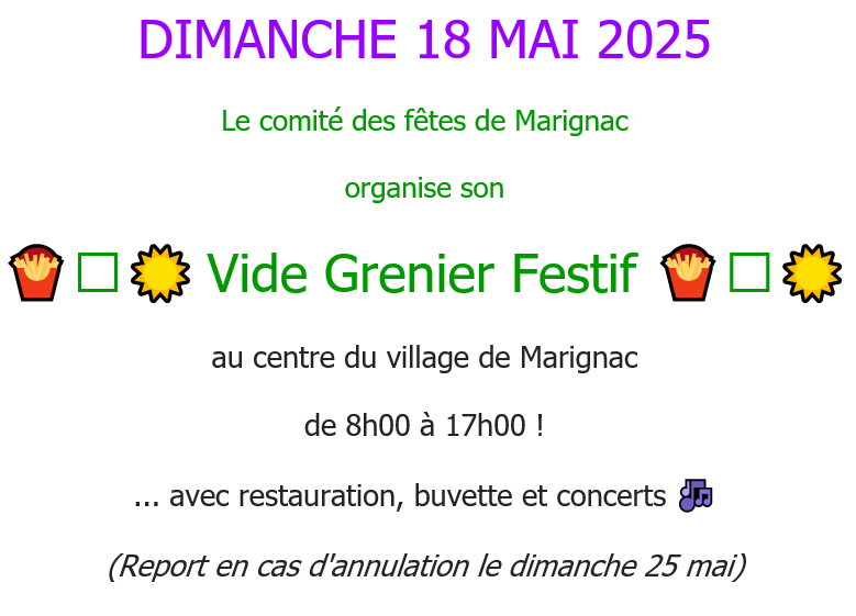 Vide grenier 2025